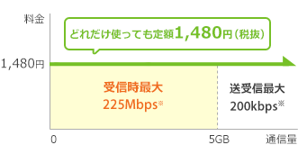 データ専用 5GBプランの料金